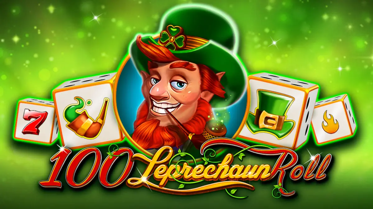 Tampilan visual slot 100 Leprechaun Roll dengan tema Irlandia yang ceria