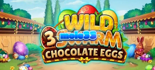 Tampilan visual slot Wild Swarm 3 Chocolate Eggs dengan tema Paskah yang ceria